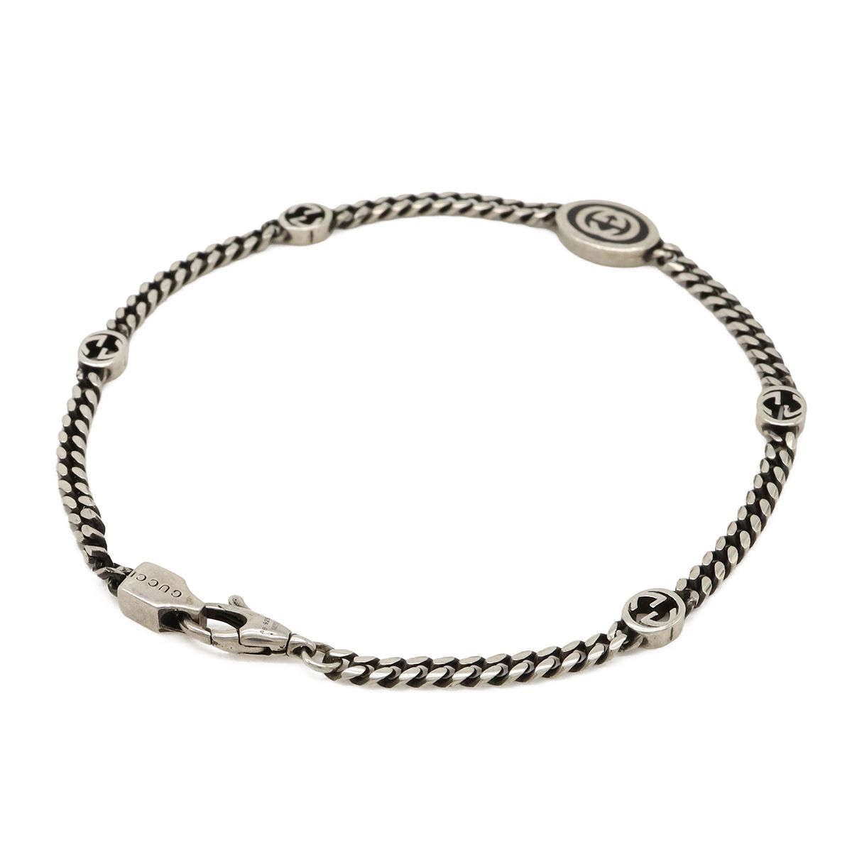 GUCCI グッチ インターロッキングG ブレスレット チェーン Ag925 SV925 シルバー #18 GUCCI グッチ インターロッキングG ブレスレット チェーン Ag925 SV925