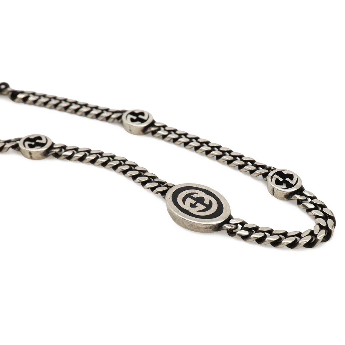 GUCCI グッチ インターロッキングG ブレスレット チェーン Ag925 SV925 シルバー #18 GUCCI グッチ インターロッキングG ブレスレット チェーン Ag925 SV925