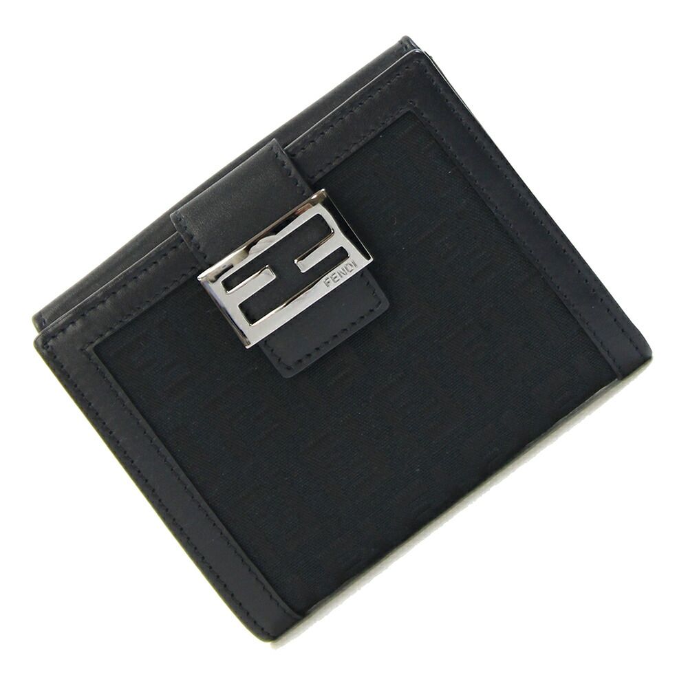 ブランド別 【送料無料/未使用級】FENDI フェンディ 折り財布 ズッカ柄