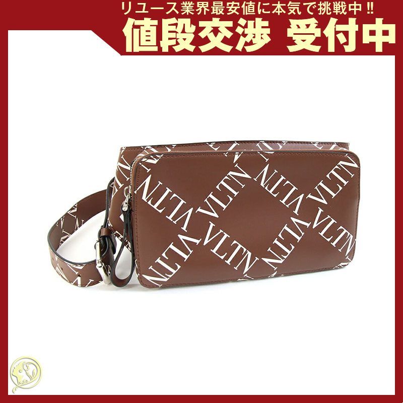ヴァレンティノ ボディバッグ ブラウン レザー 中古