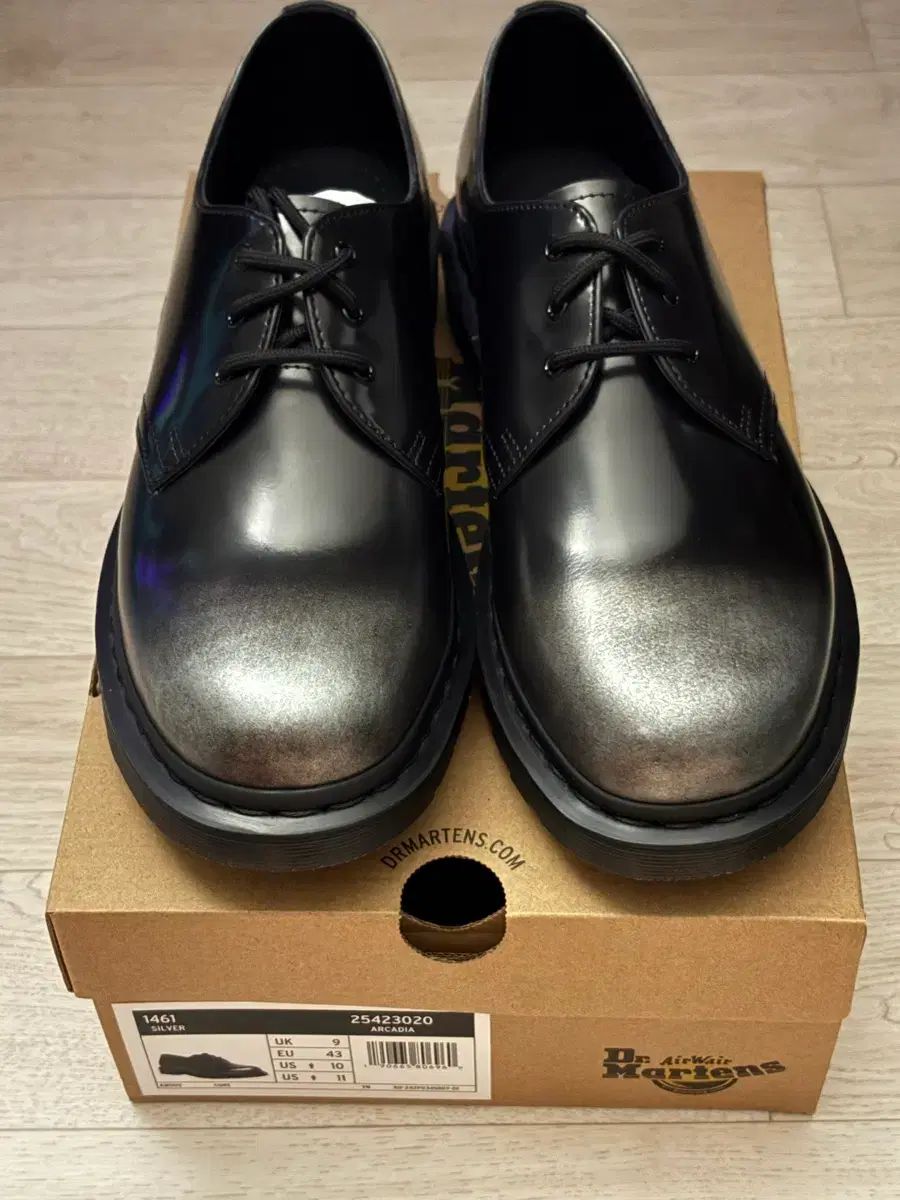 DR. MARTENS 1461 シルバー アルカディア uk9 (280)