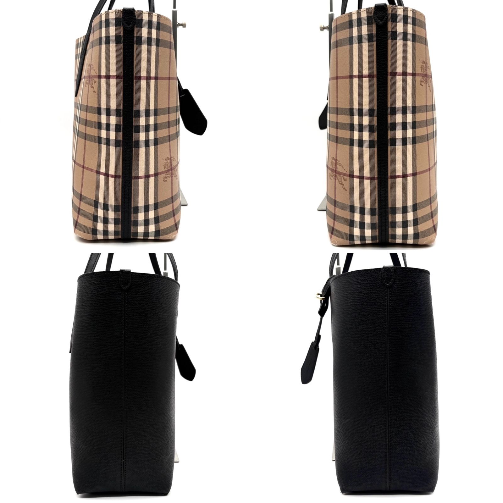 美品 バーバリー BURBERRY リバーシブル 2way トートバッグ ショルダー