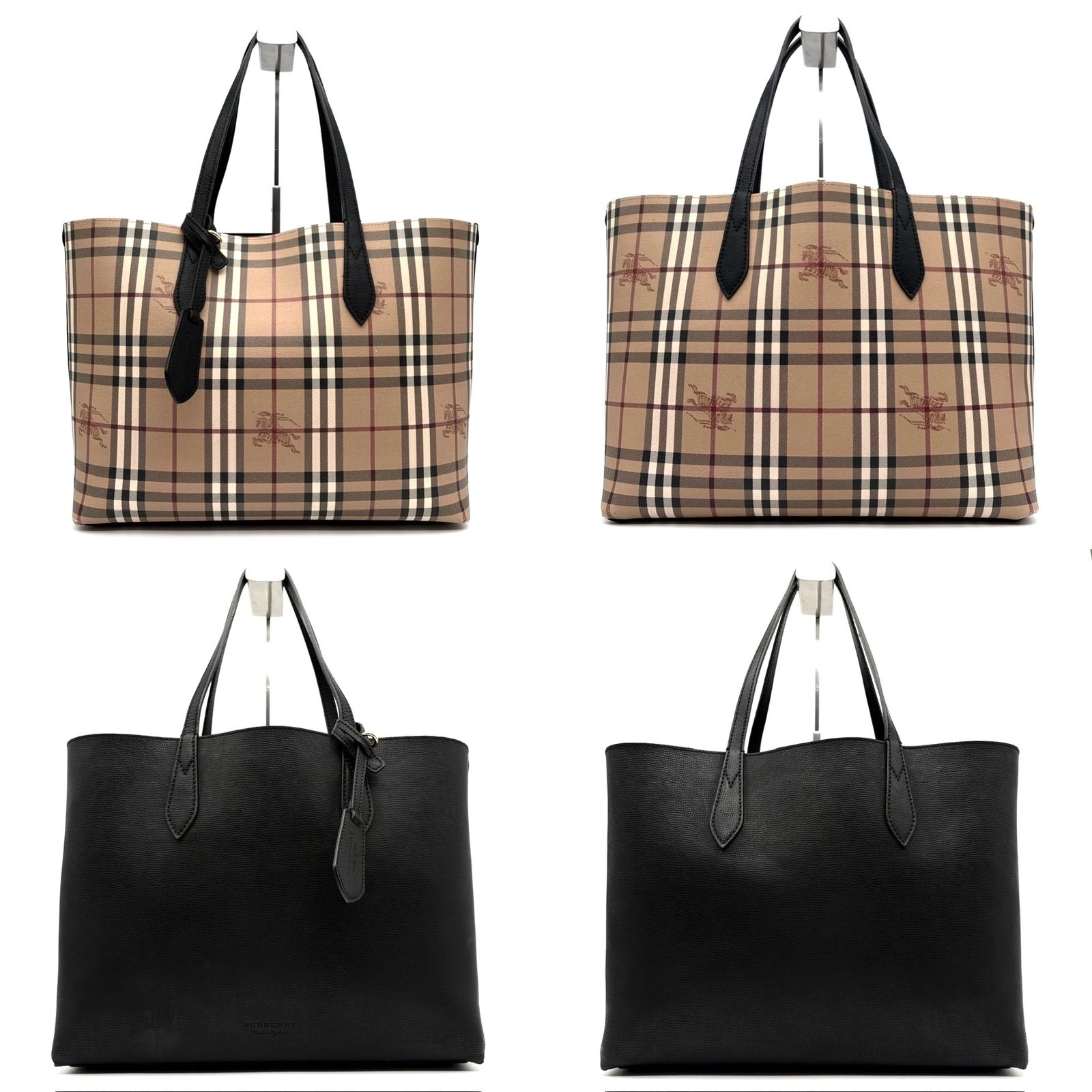 美品 バーバリー BURBERRY リバーシブル 2way トートバッグ ショルダー