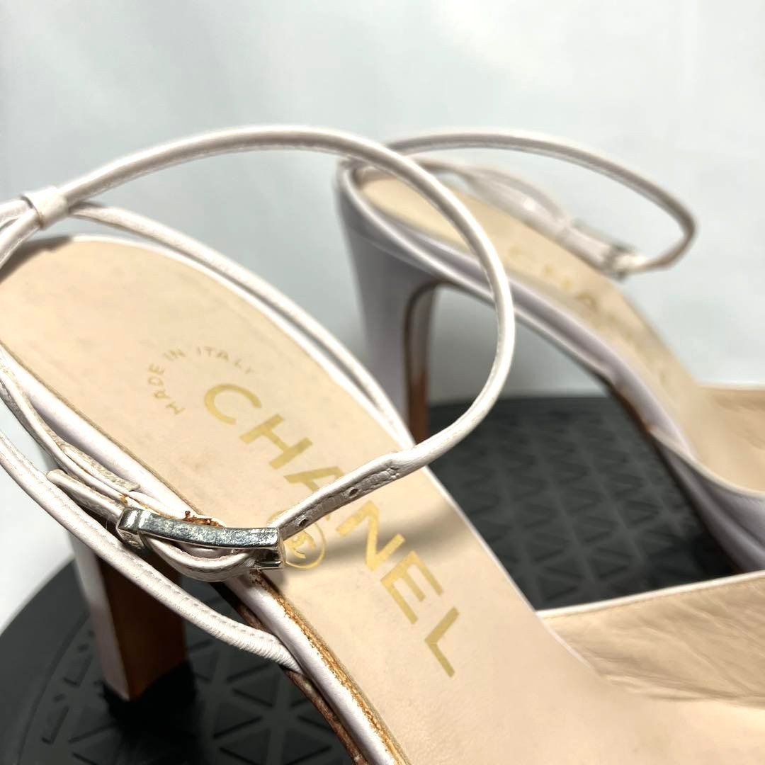 CHANEL　パンプス　サンダル 美品】CHANEL パンプス バイカラー ヒール スリングバッグ サンダル