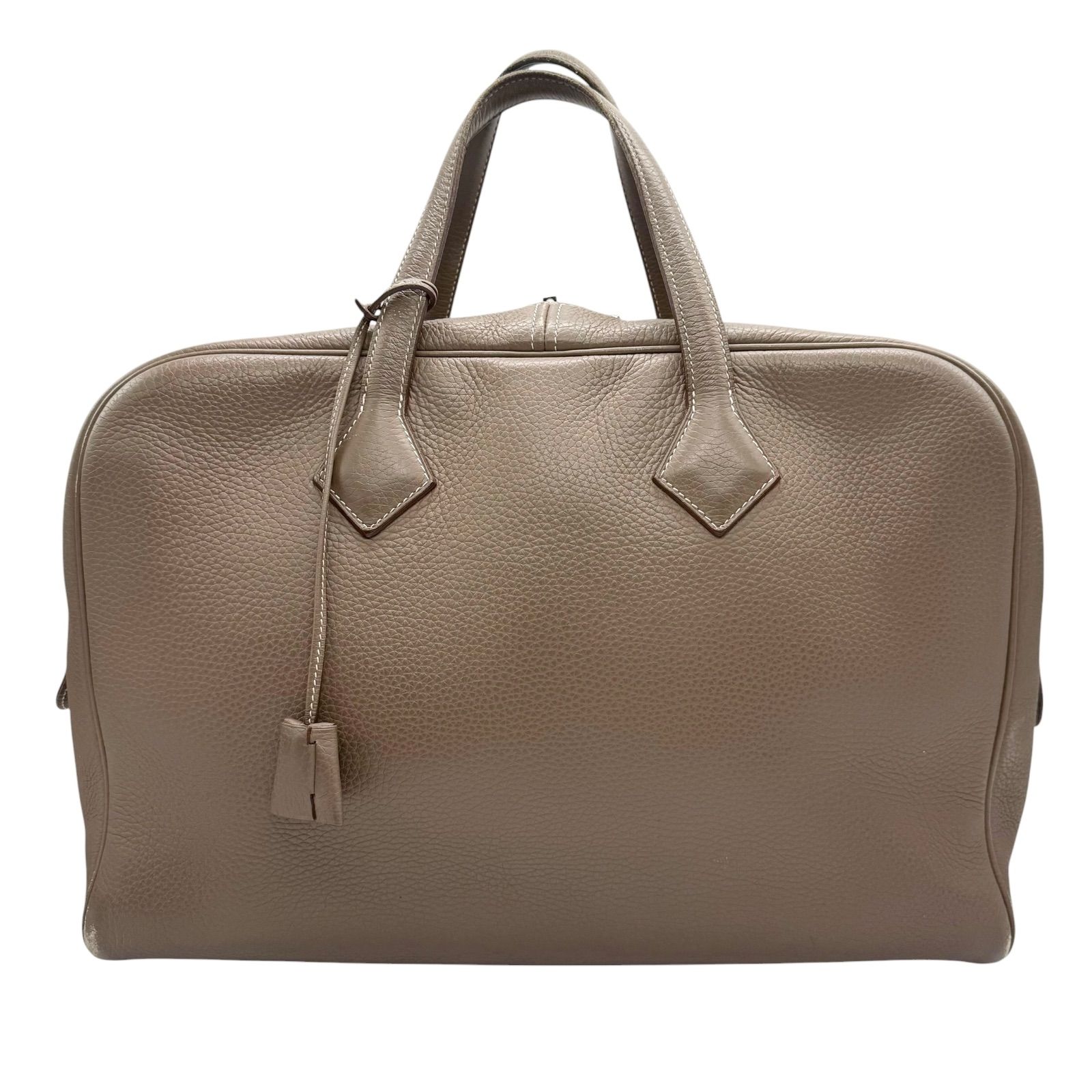 HERMES　エルメス　ヴィクトリア 40　ヴィクトリアⅡ 12H　エトゥープ　トリヨンクレマンス　ビジネスバッグ　ブリーフケース　ボストンバッグ　ハンドバッグ　 レザー　□P刻印　メンズ　レディース　ユニセックス　ブランド　ハイブランド　5132