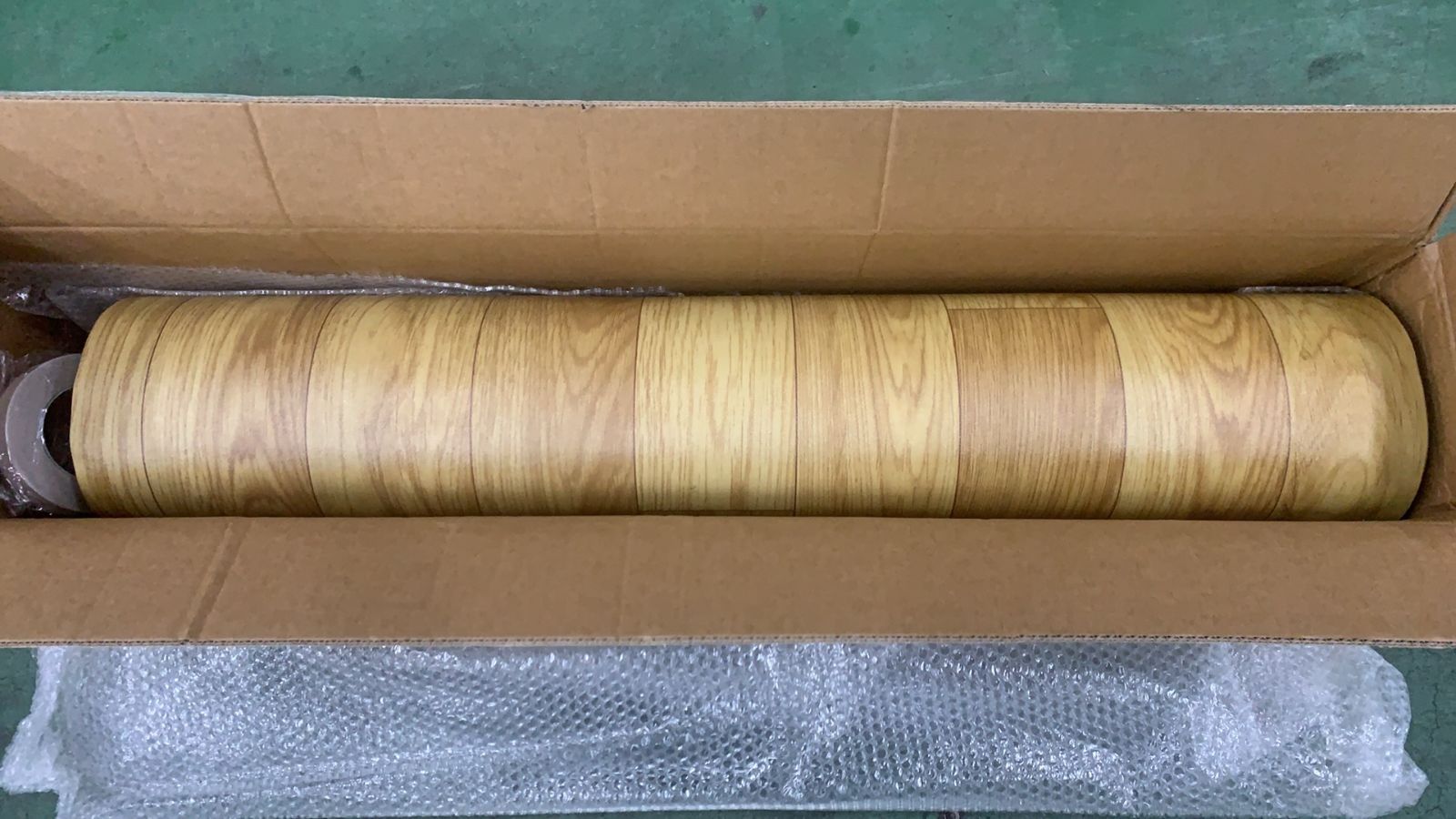 SOFAMIRE フロアマット 木目 イエロ一 防水江户間6畳厚め2.4mm-フ口一リングカーペット 置くだけ 防火 床保護 床暖房対応 室内 自由にカットできる(幅1mx長さ10m)--531169