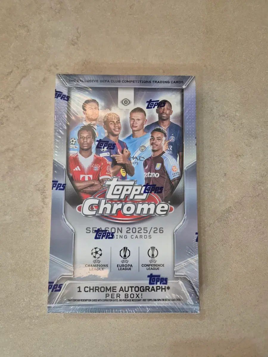 2025-26 TOPPS トップス クロム UCC ホビー ボックス 海外サッカー 未開封 ボックス