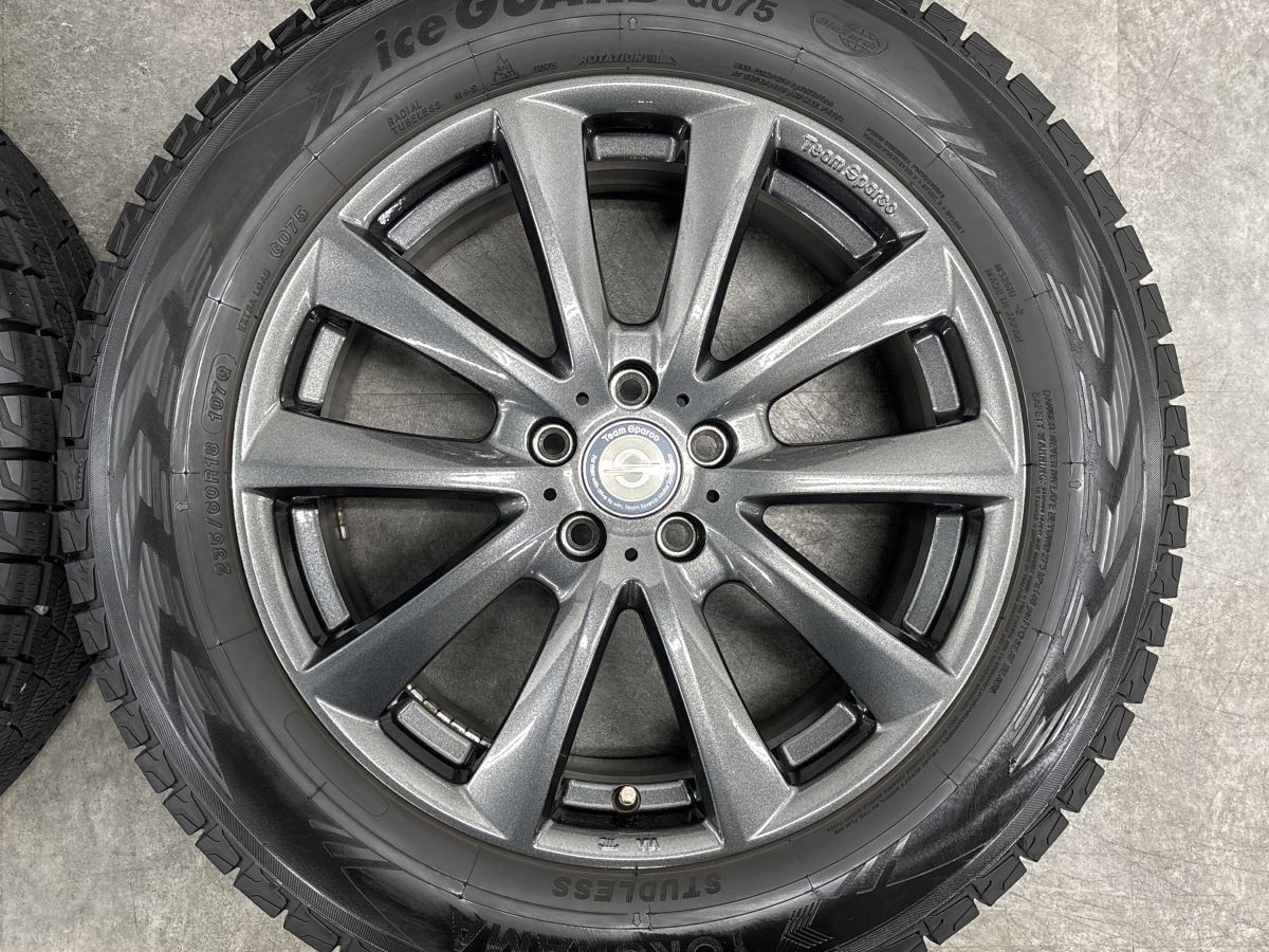 バリ溝•ガリ傷無]OZ sparco 18インチ タイヤホイールセット