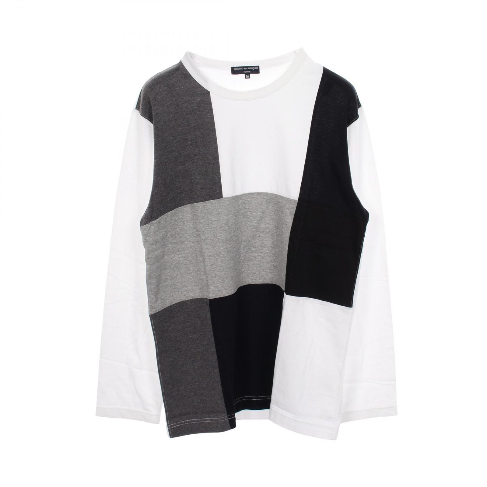 COMME des GARCONS HOMME コムデギャルソンオム パッチワーク 長袖Tシャツ