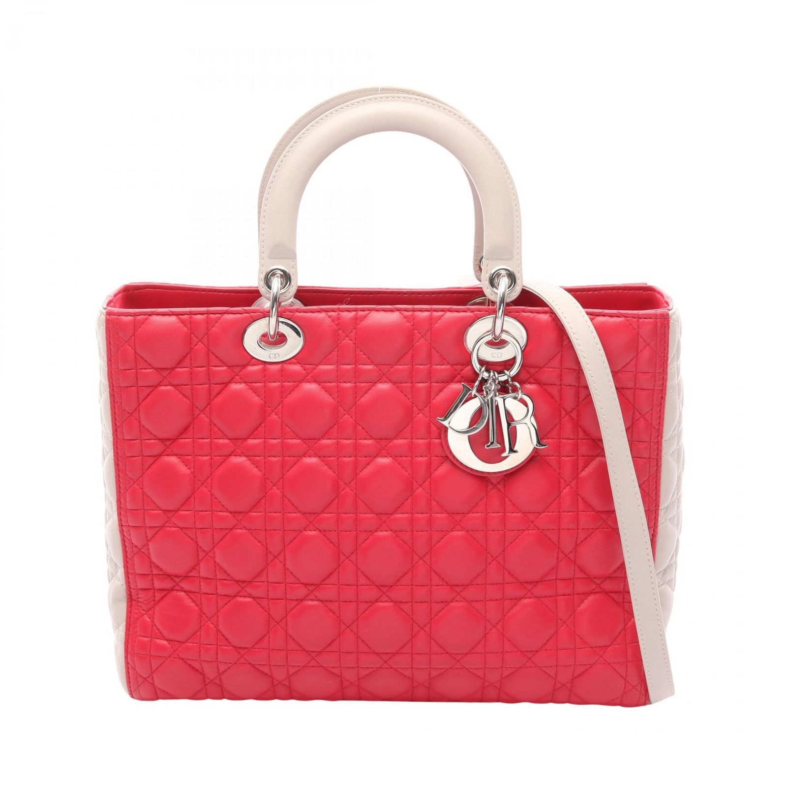 Dior ディオール レディディオール ラージ カナージュ 2WAY ハンドバッグ
