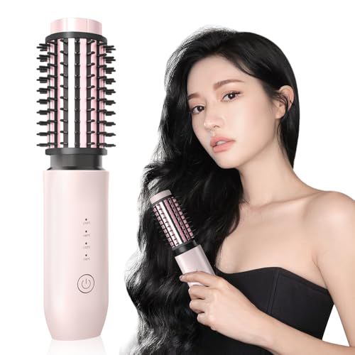 【2026年進化モデル&7000mAh大容量】ヒートブラシ ヘアアイロン マイナスイオン コードレス USB充電式 4段階温度調節 150?210℃ 40mm カールアイロン ストレートブラシ 2way 速熱 傷まない お誕生日 プレゼント 0b1f9ac2