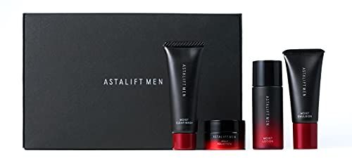 ASTALIFT アスタリフト メン (FUJIFILM) プレミアムケア スターターキット (約2週間分 フルライントライアル) 洗顔料 ジェリー状先行美容液 化粧水 乳液pms af518732
