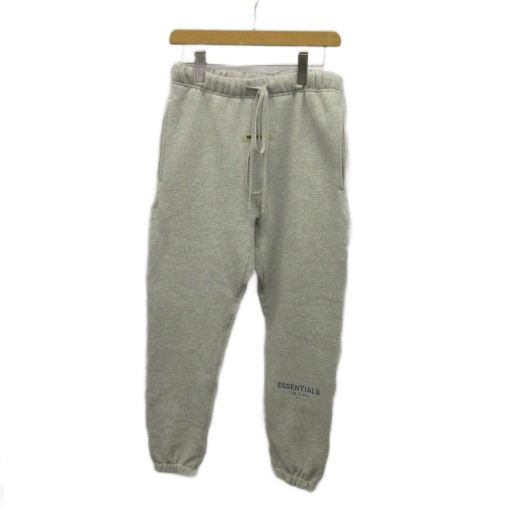 フィアオブゴッド エッセンシャルス Fear of God Essentials パンツ スウェットパンツ S グレー ドローストリング 無地 長ズボン /KK ■GY62