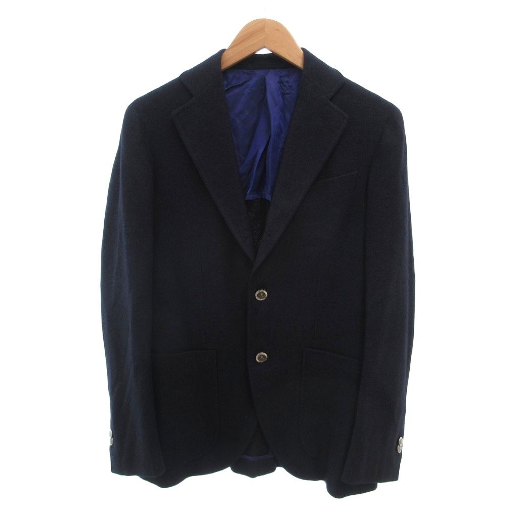 テイラーアンドクロース TAILOR＆CLOTHS 美品 テーラードジャケット 紺 ネイビー シングル 背抜き 2B /SJ ■ECE006