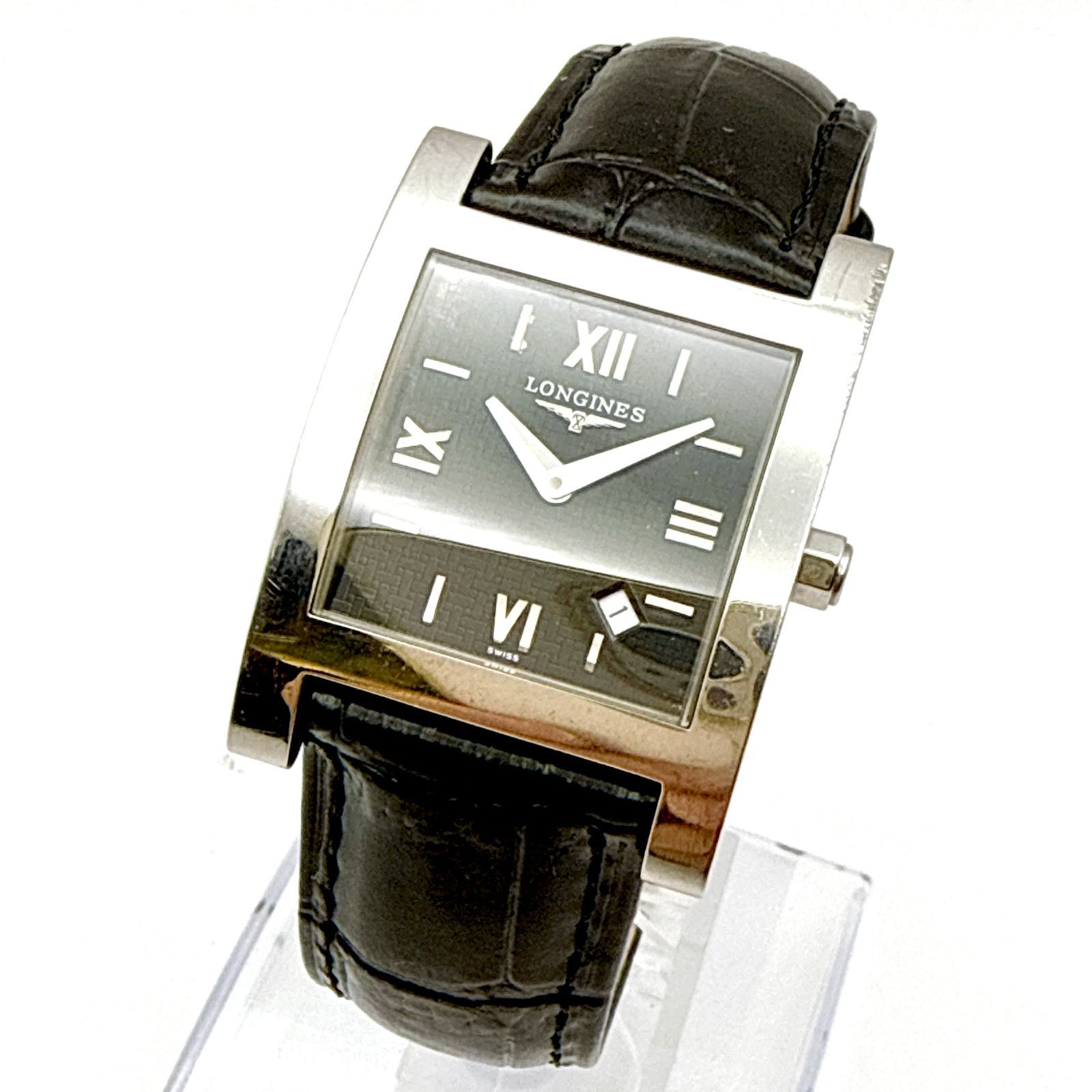 A147【稼働・新品ベルト】 LONGINES DolceVita ロンジン ドルチェヴィータ L5.665.4 スクエアケース メンズウォッチ