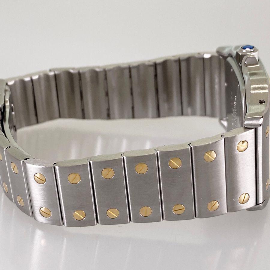 カルティエ Cartier サントスガルベ LM 1566 SS YG クォーツ メンズ