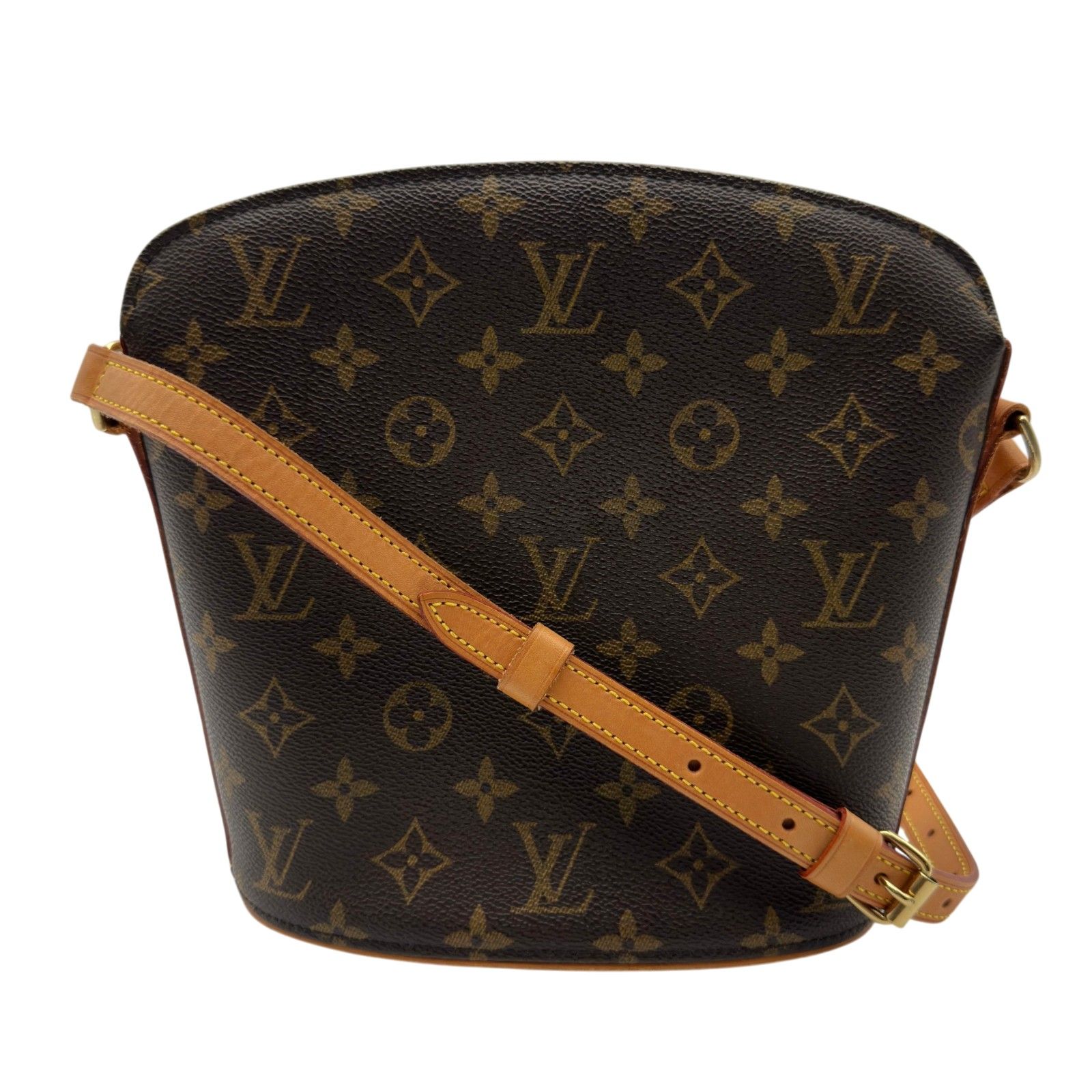 ルイ・ヴィトン LOUIS VUITTON ドルーオ M51290 ブラウン モノグラム・レザー レディース ショルダーバッグ 55,200円