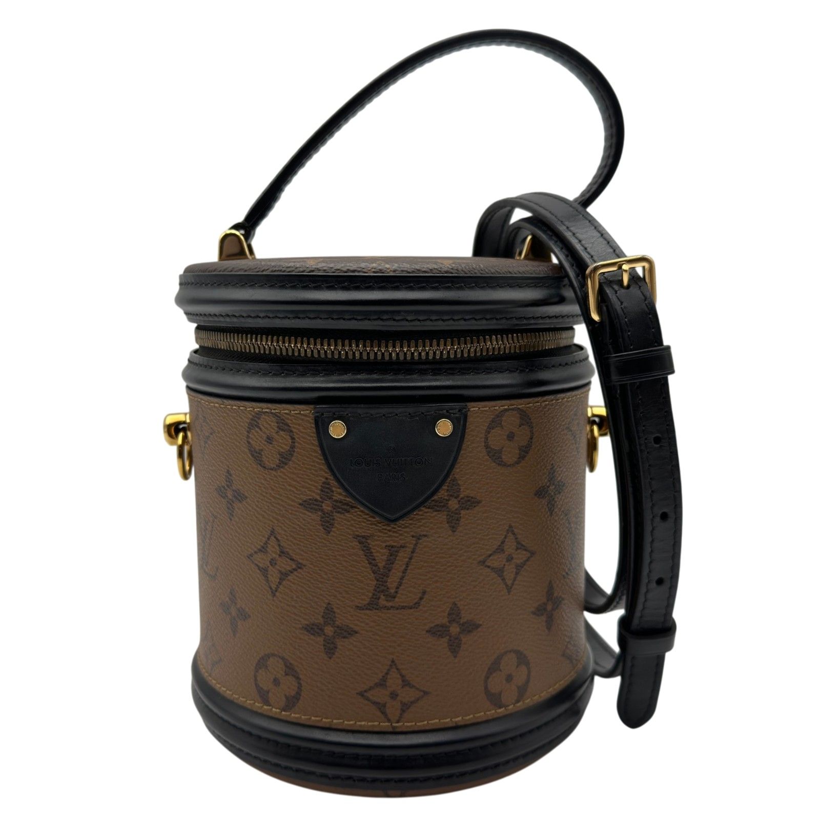 ルイ・ヴィトン LOUIS VUITTON カンヌ M43986 ブラウン モノグラムリバース/レザー レディース ショルダーバッグ
