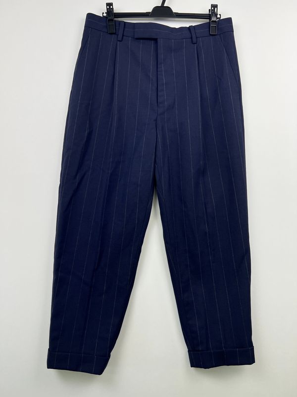 【中古品】 WACKO MARIA ワコマリア DOUBLE PLEATED TROUSERS ドーメル プリーツトラウザーズ ボトムス パンツ 【142-260628-kk-04-hon】