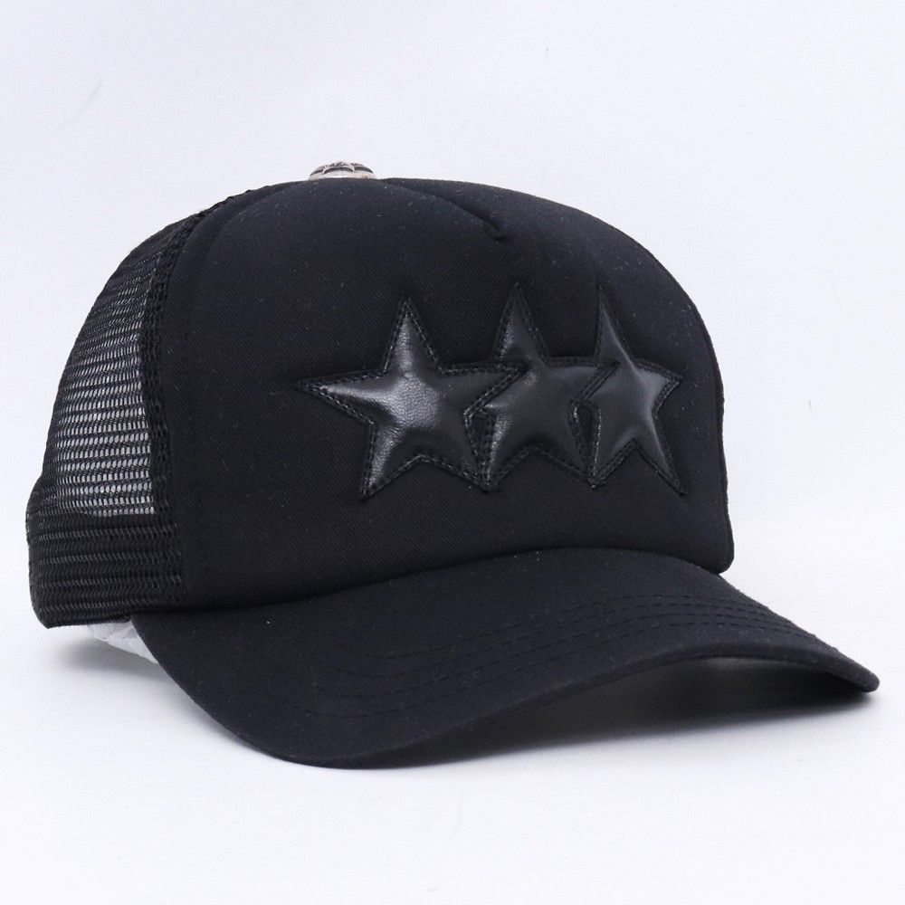 CHROME HEARTS 3スタートラッカーキャップ ブラック