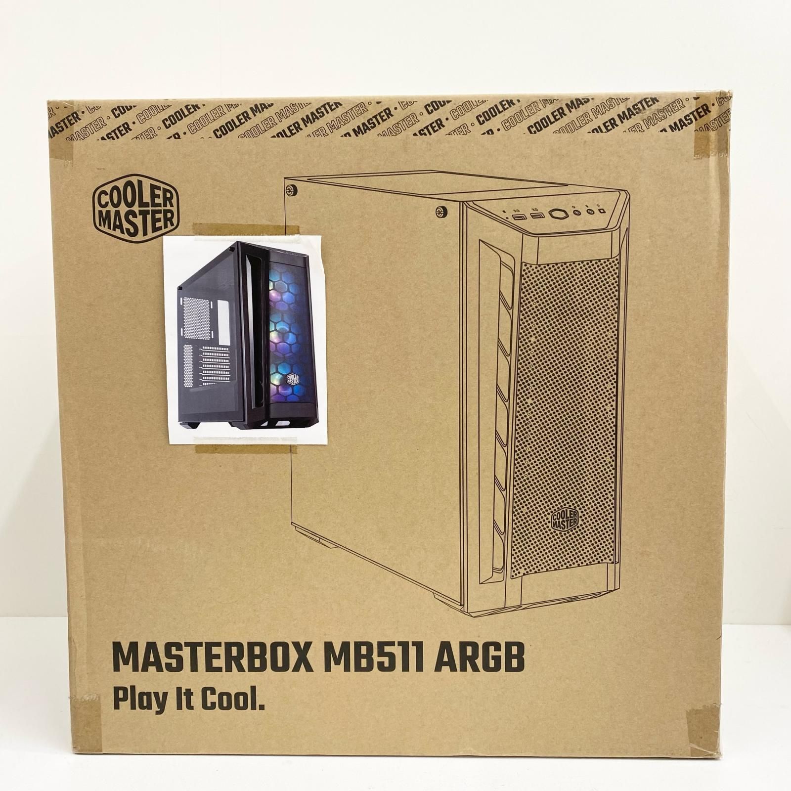 【加古川店】中古・未開封 Cooler Master ミドルタワーPCケース MasterBox MB511 ARGB MCB-B511D KGNN-RGA 対応マザーボード:ATX/E-ATX/MicroATX/【簡易梱包】【403】