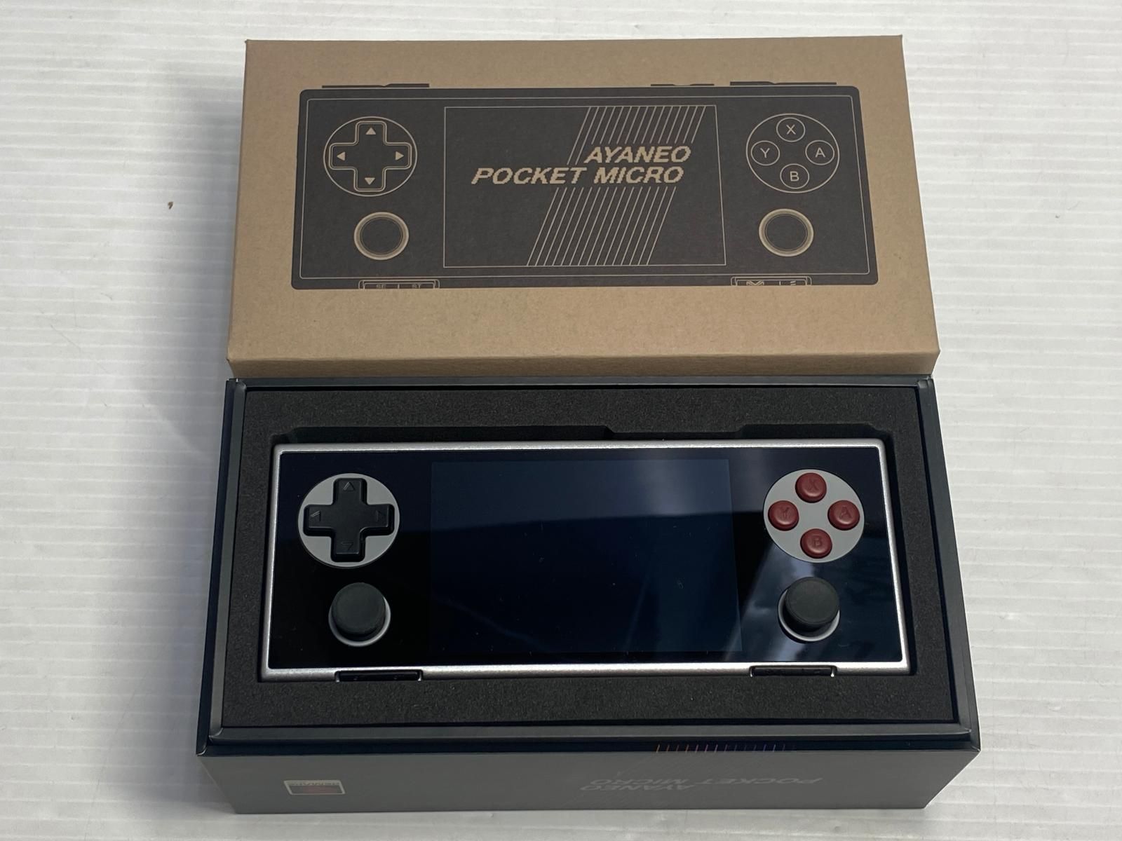【中古品】AYANEO Pocket Micro 8GB/256GB RETRO GRAY LIMITED レトロゲーム エミュレーター Android携帯ゲーム機 アヤネオ ○YR-20172○