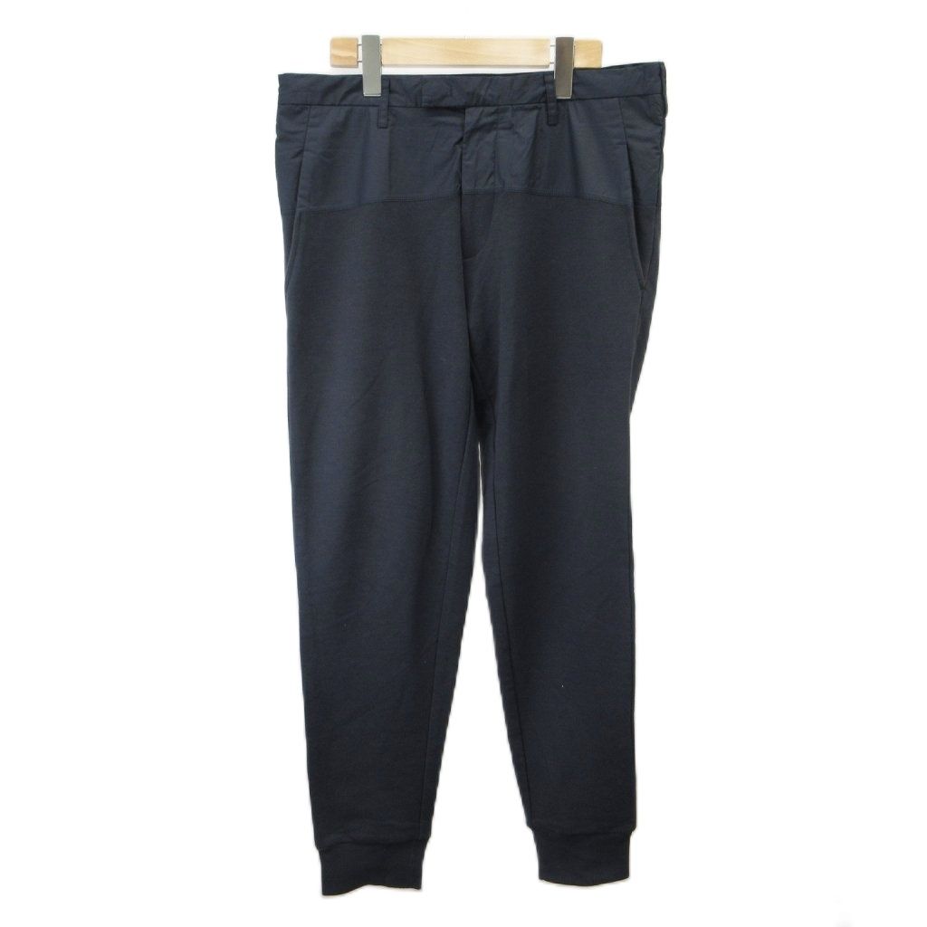 エンポリオアルマーニ EMPORIO ARMANI スウェットパンツ ジョガーパンツ 切替 46 紺 ネイビー 無地 /KK ■GY19