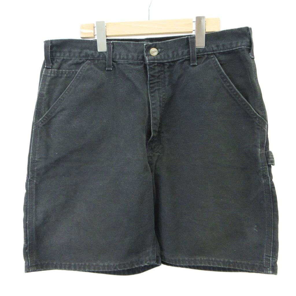 カーハート carhartt ショートパンツ ペインター 黒 ブラック 無地 /KK ■GY50