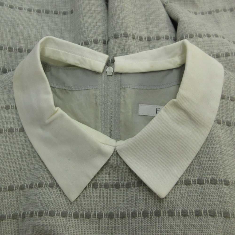 FOXEY フォクシー French Border 白襟 フレア ワンピース フォクシー FOXEY フレンチボーダー French Border フレアワンピース