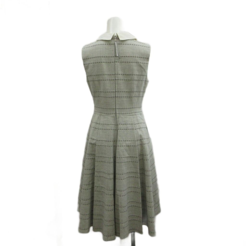 か*に様 美品✩︎⡱ FOXEY　フレンチボーダーワンピース　38 【定価129 フォクシー FOXEY フレンチボーダー French Border フレアワンピース