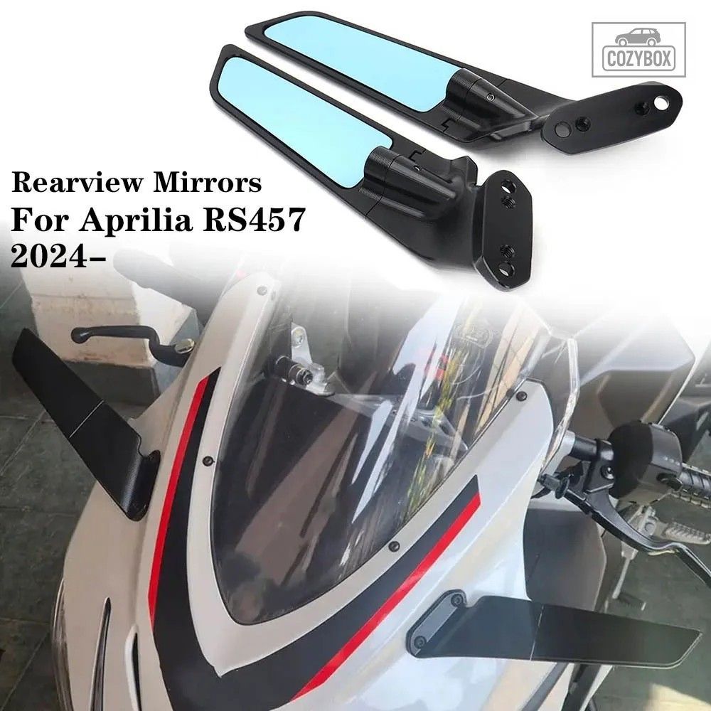 2024 - RS457 ミラー アプリリア RS 457 アクセサリーオートバイリアビュー サイド ミ
