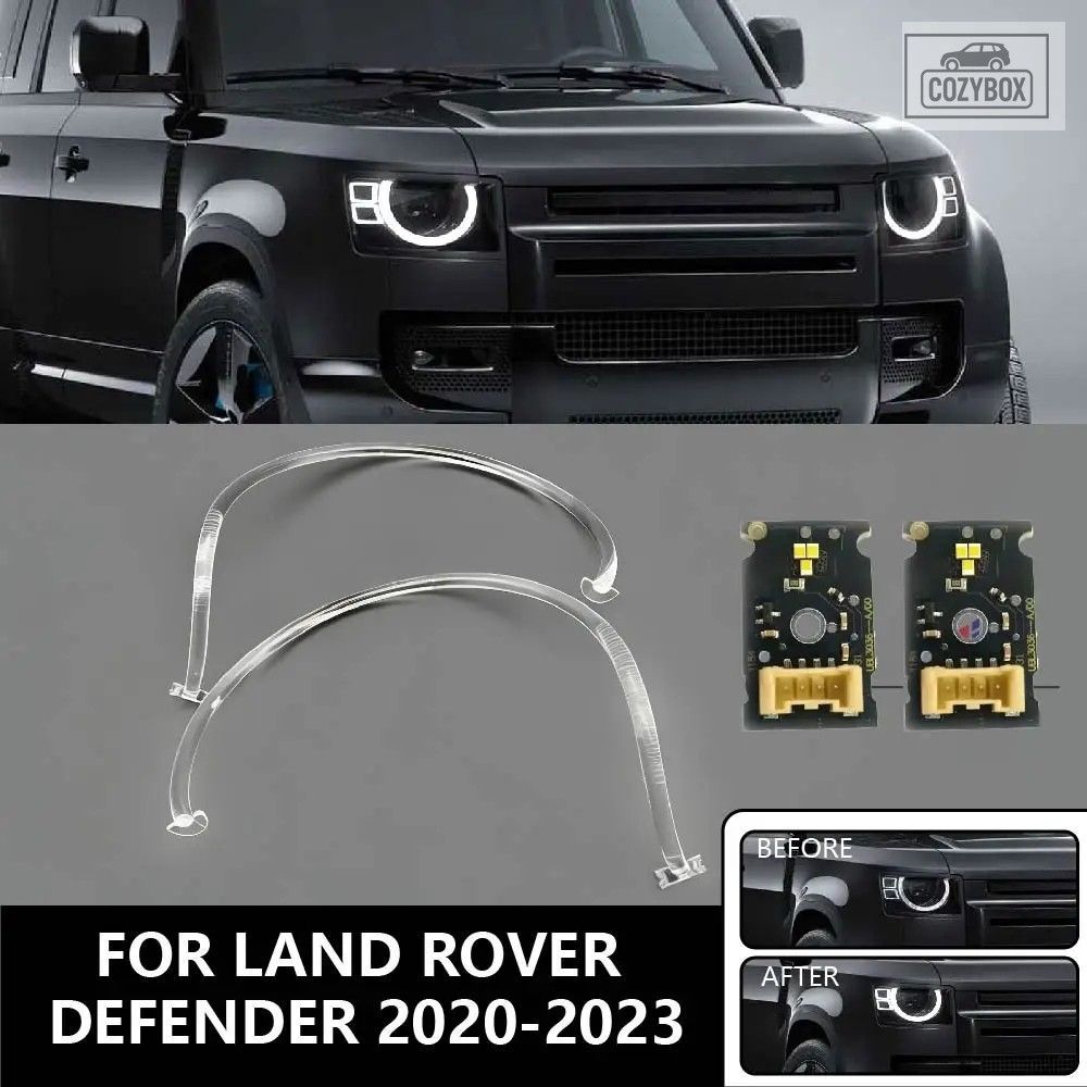 ランドローバーディ フェンダー 2020 - 23 DRL ボード車 DRL ヘッドライトライトガイ