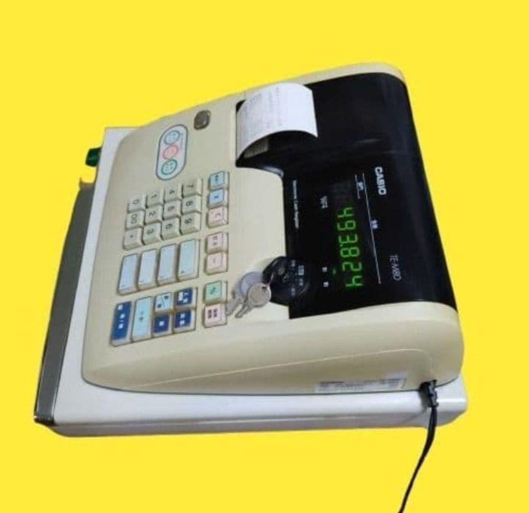 カシオレジスター TE-M80 中古品 人気機種感熱紙 送料無料 808005