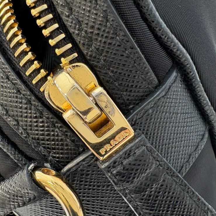 プラダ PRADA ショルダー 1BH218 ブラック サフィアノ リナイロン