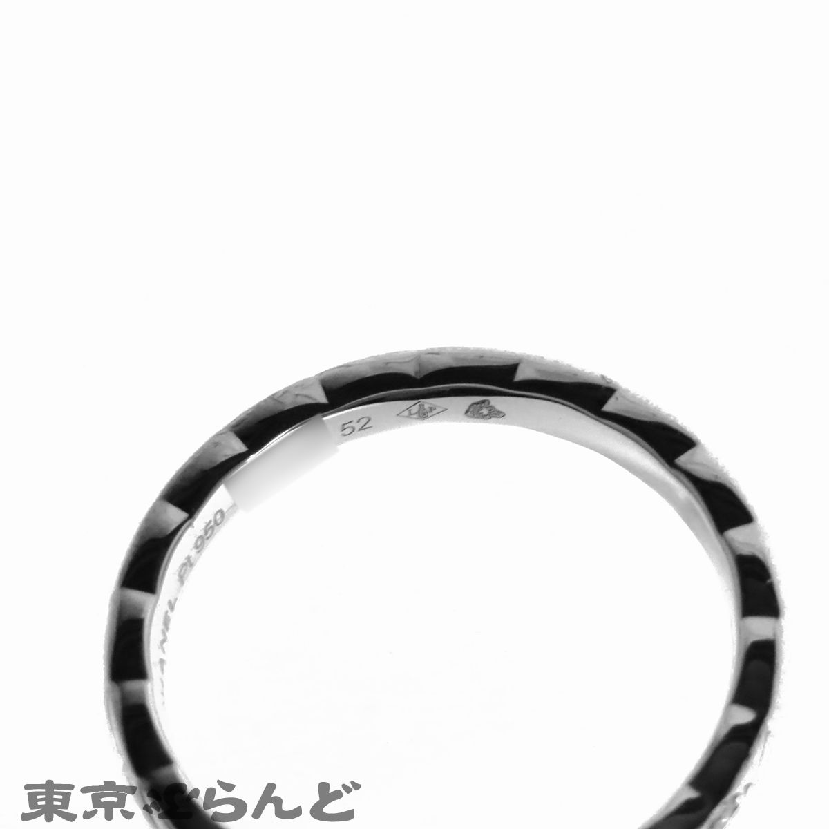 シャネル CHANEL ココクラッシュ スモール リング J11354 プラチナ