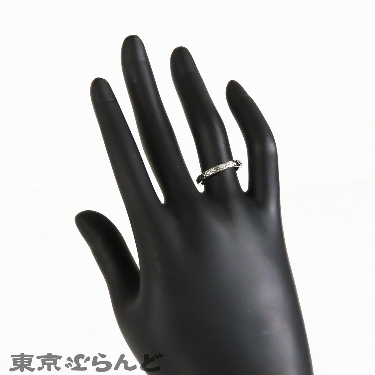 シャネル CHANEL ココクラッシュ スモール リング J11354 プラチナ