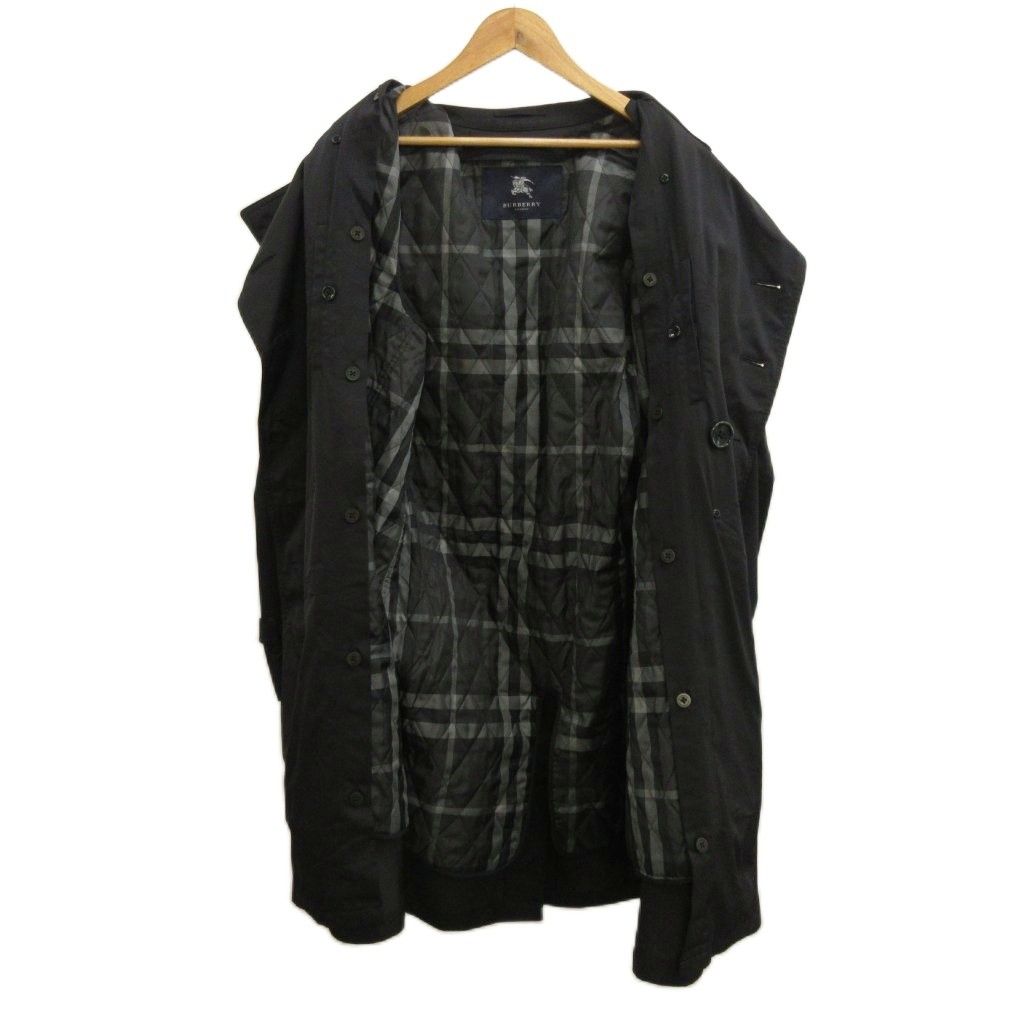 バーバリー ロンドン BURBERRY LONDON トレンチコート LL 黒 ブラック