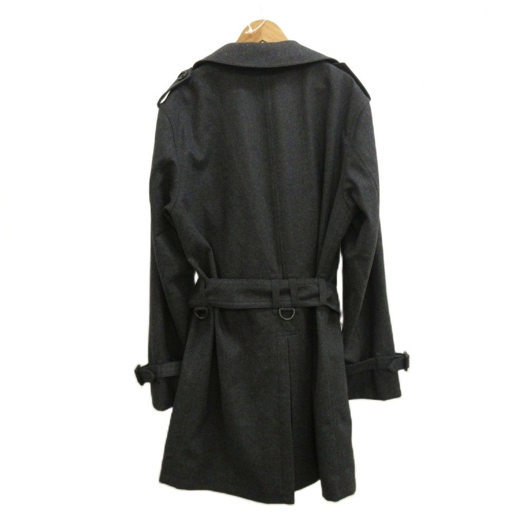 バーバリー　ロンドン　ブラック ダブルブレスト ロングコート　38 バーバリー ロンドン BURBERRY LONDON トレンチコート ウール LL