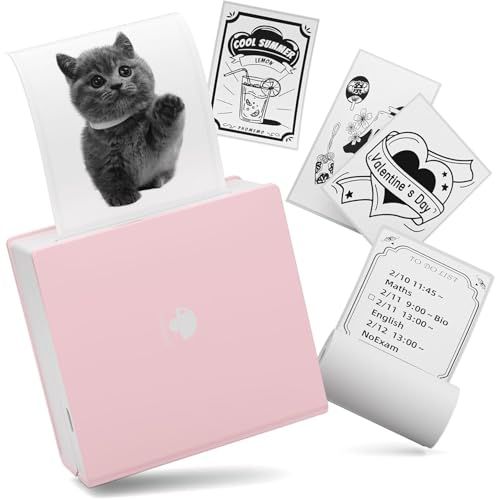 Phomemo M02 モバイル プリンター サーマルプリンター ポケットプリンター スマホ対応 Bluetooth接続 iOS Androidシステム適用 写真印刷 手帳/写真/リスト印刷 多機能 女性 誕生日プレゼント 在宅勤務 自宅学習 多国言語対応ma
