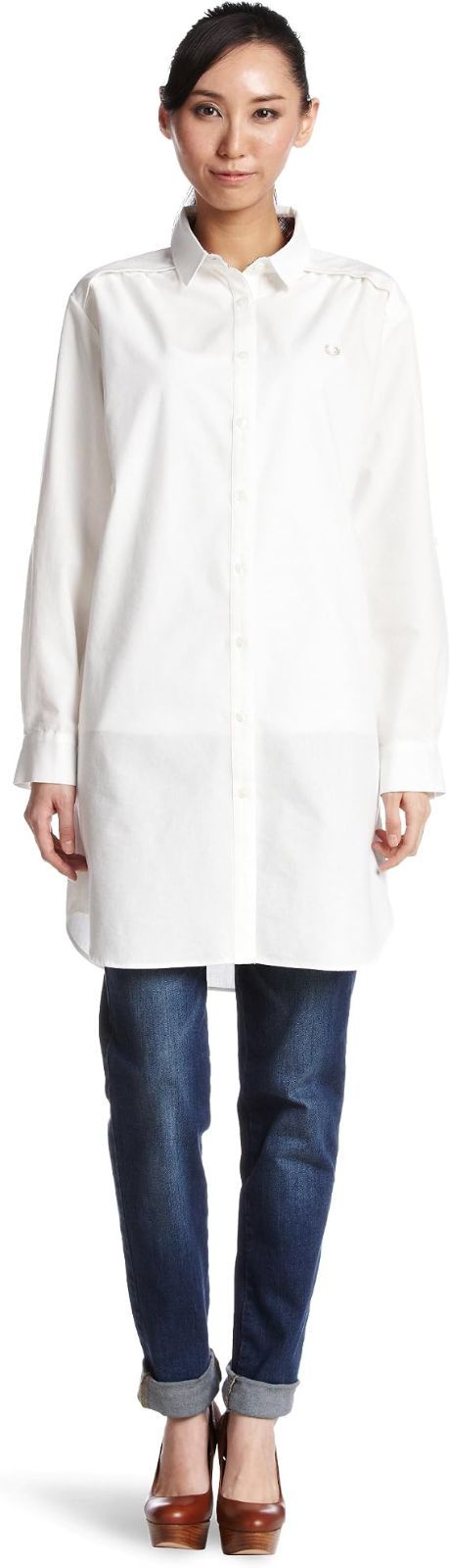 (フレッドペリー)FRED PERRY シャツドレス レディース F8098 10 WOMEN Shirt dress