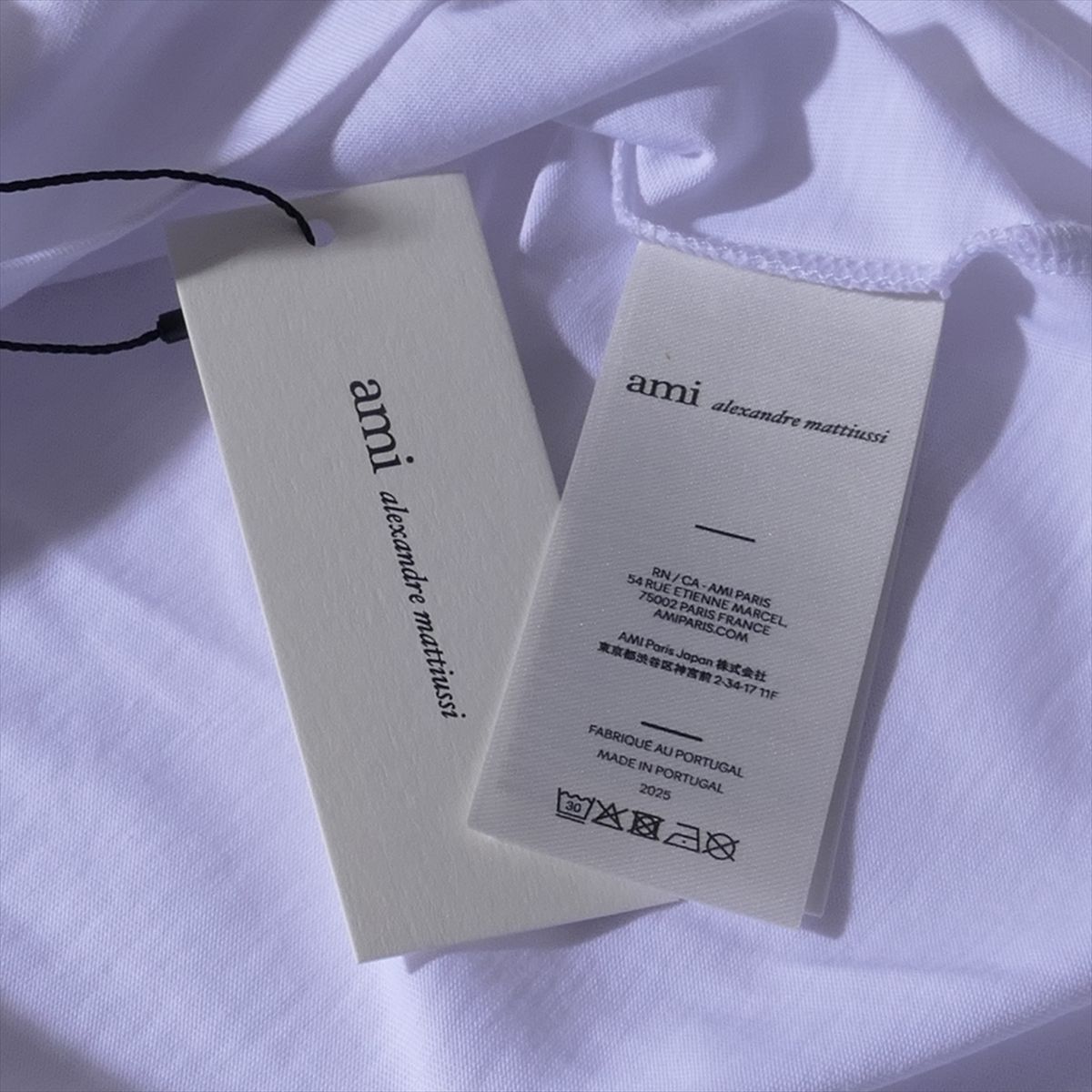 AMI PARIS アミパリス Ami de Coeur Tシャツ BFUTS035 100ホワイト メンズ レディース ユニセックス 半袖 カットソー ロゴ クルーネック おしゃれ 2026SS 2026年春夏