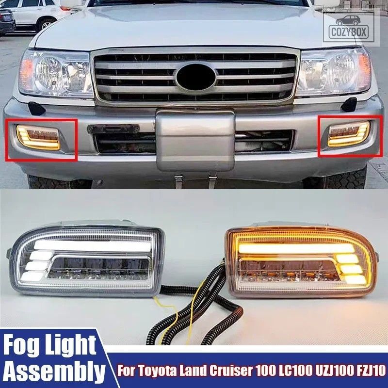 LED フォグランプ トヨタ ランドクルーザー 100 LC100 UZJ100 FZJ10 1998-2008 カ