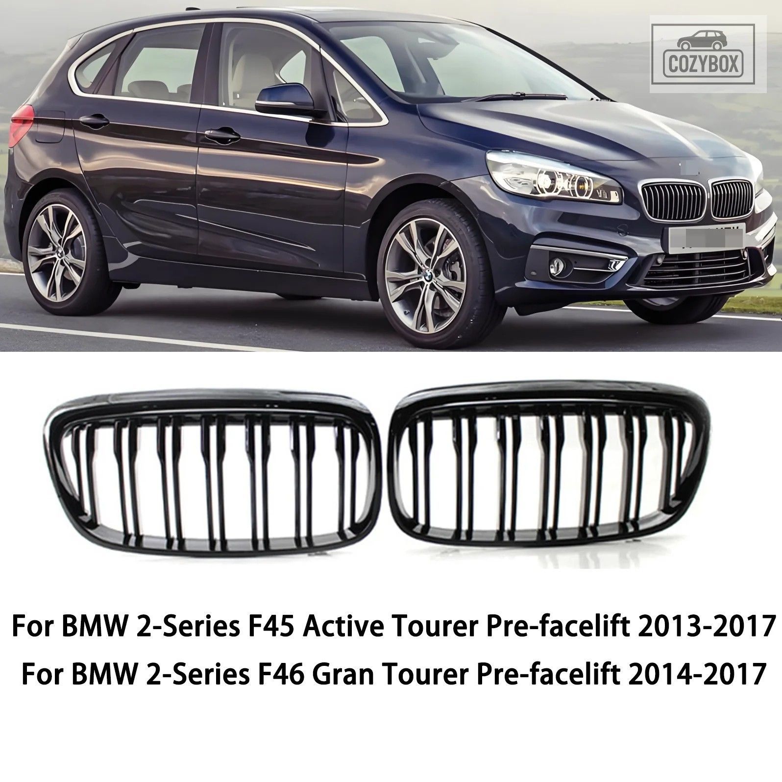 F45 BMW 2 シリーズ 5 席アクティブツアラーと 7 席 F46 グランツアラー フロント バ