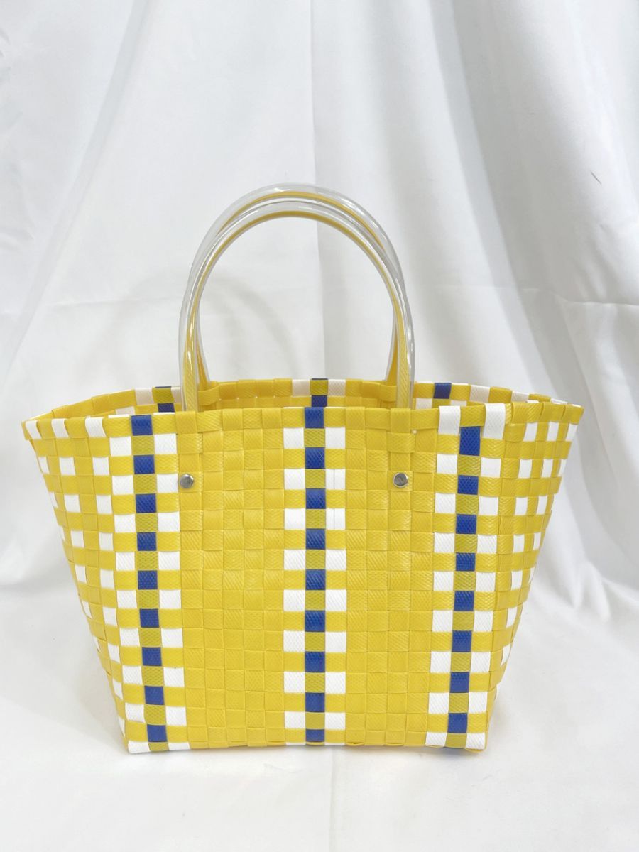 MARNI マルニ ピクニックバッグ メルカドバッグ カゴ バッグ 黄
