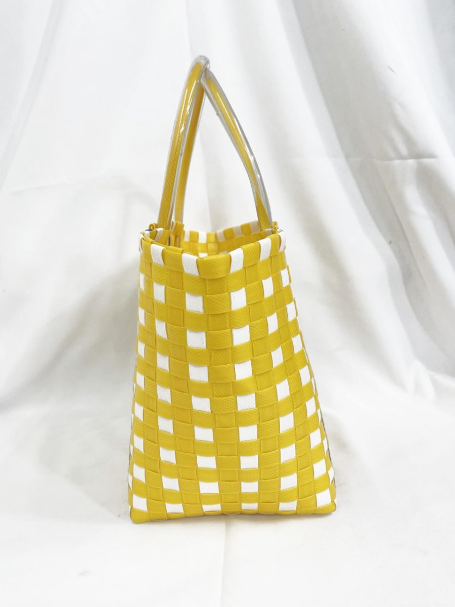 MARNI マルニ ピクニックバッグ メルカドバッグ カゴ バッグ 黄