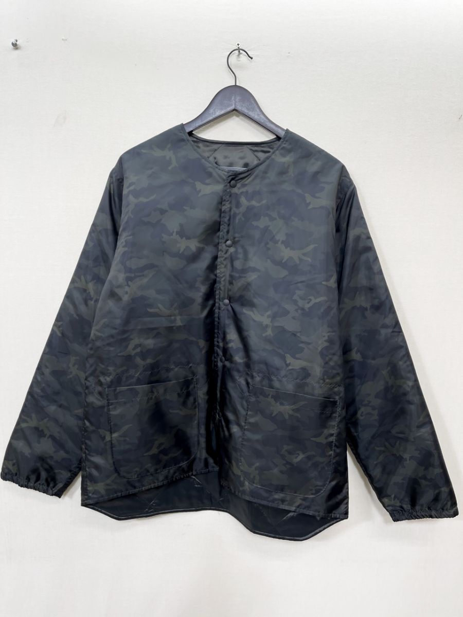 美品 The Stylist Japan ザスタイリストジャパン カモフラ 中綿 コーチジャケット ナイロン ジャケット sizeXL/カーキ ◆■◎メンズ