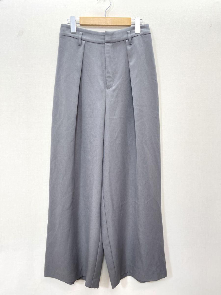 美品 LOUNIE ルーニィ ワイド パンツ size40/L相当/グレー ■■◎レディース