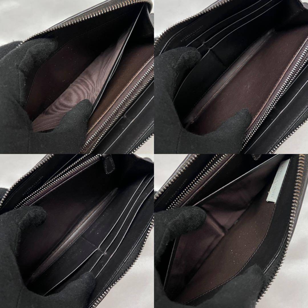 ◇極美品◇ボッテガヴェネタ 長財布 ラウンドファスナー ダーク