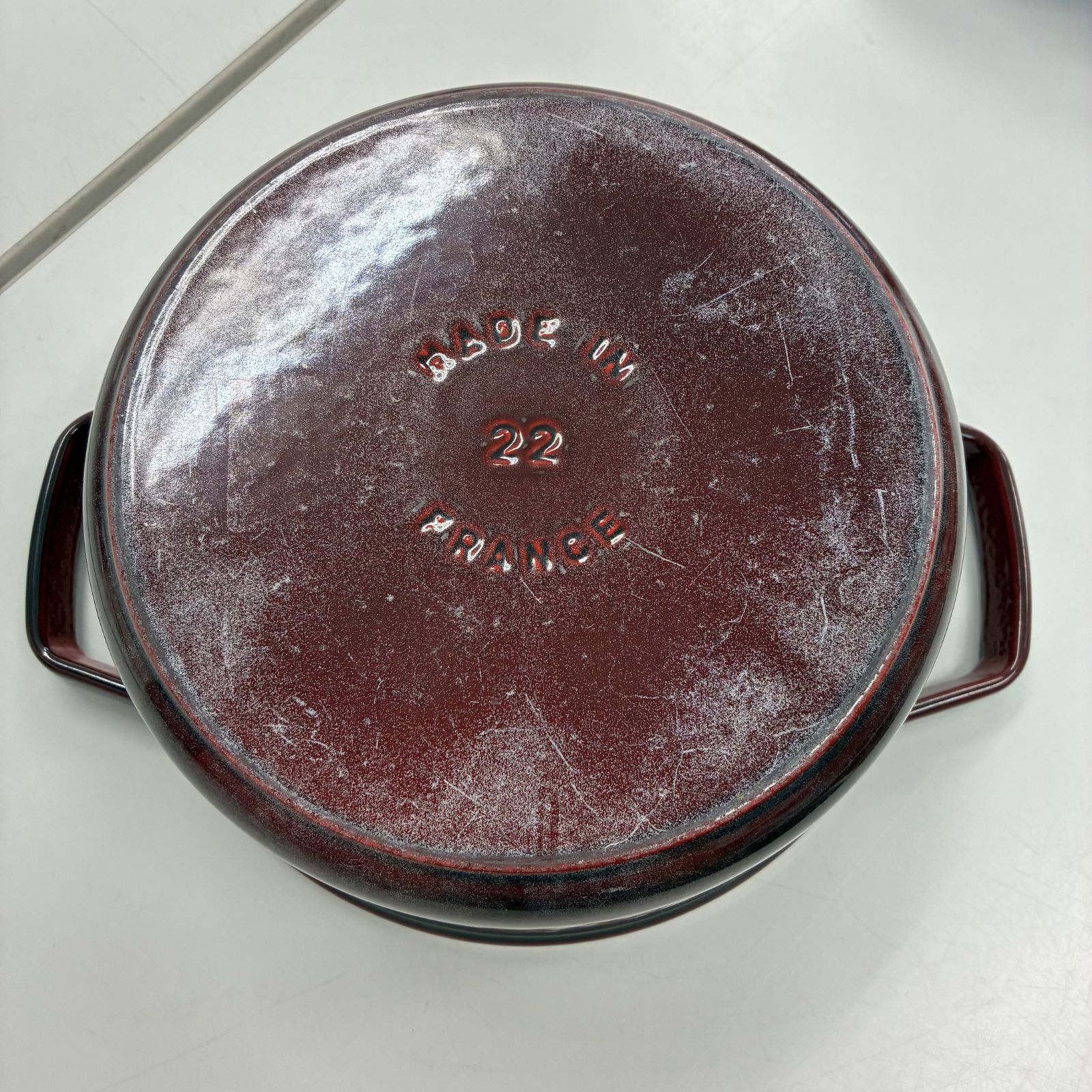 ☆STAUB ストウブ ピコ ココットラウンド 22cm グレナディンレッド
