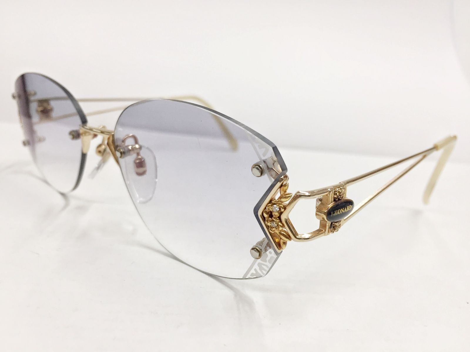 ◼️度入り LEONARD/レオナール 婦人用 フチ無し メガネ LEJ05M